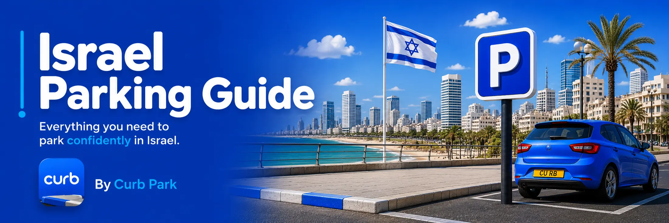 Israel parking guide - curb colors and parking zones