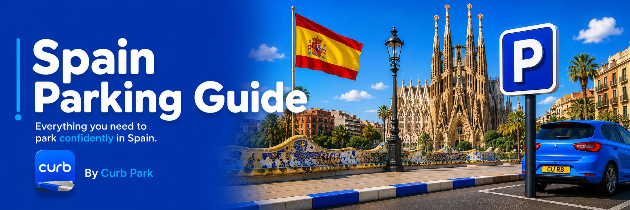 Spain parking guide - yellow lines and parking signs