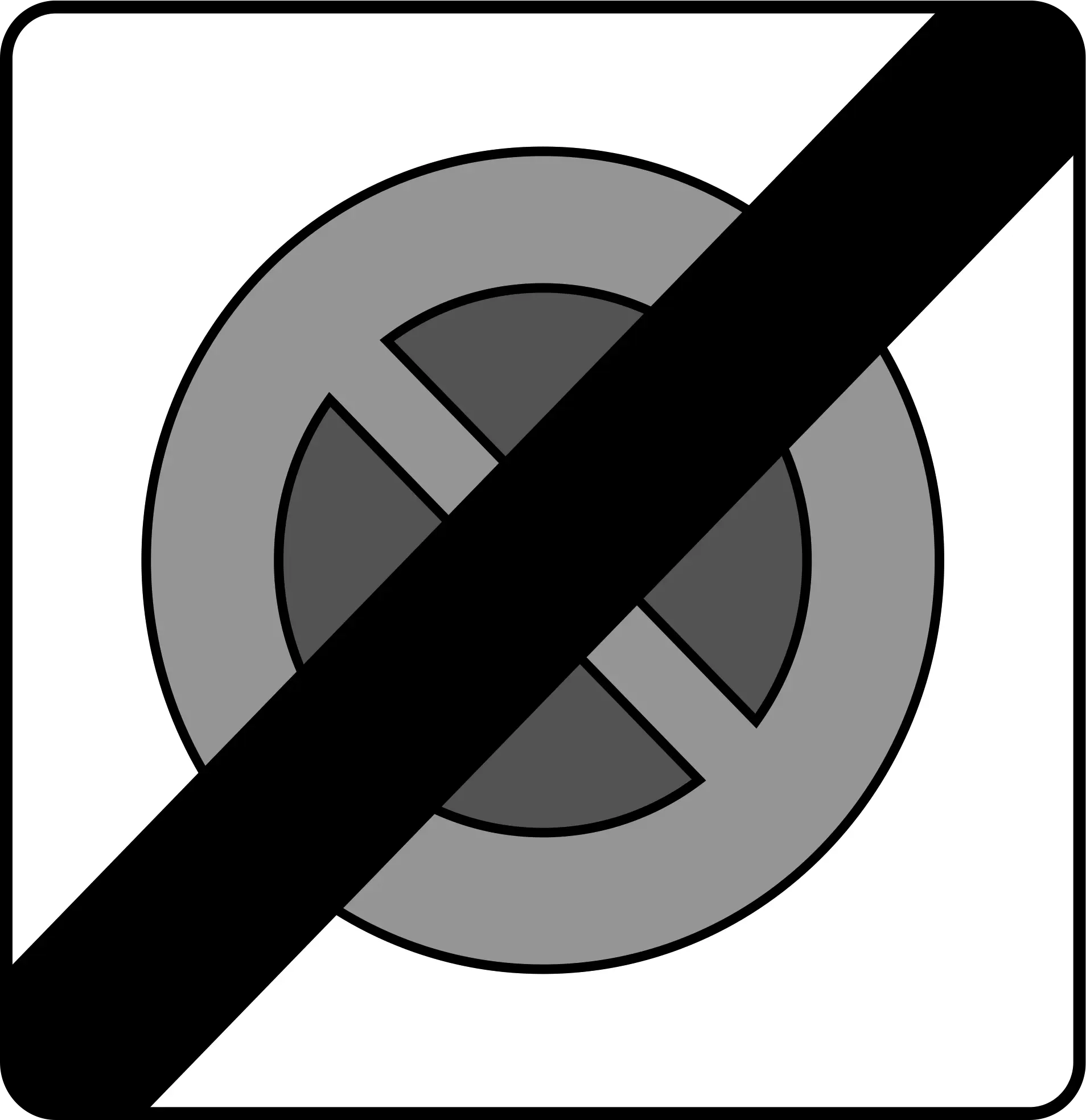 Austria Kurzparkzone end sign