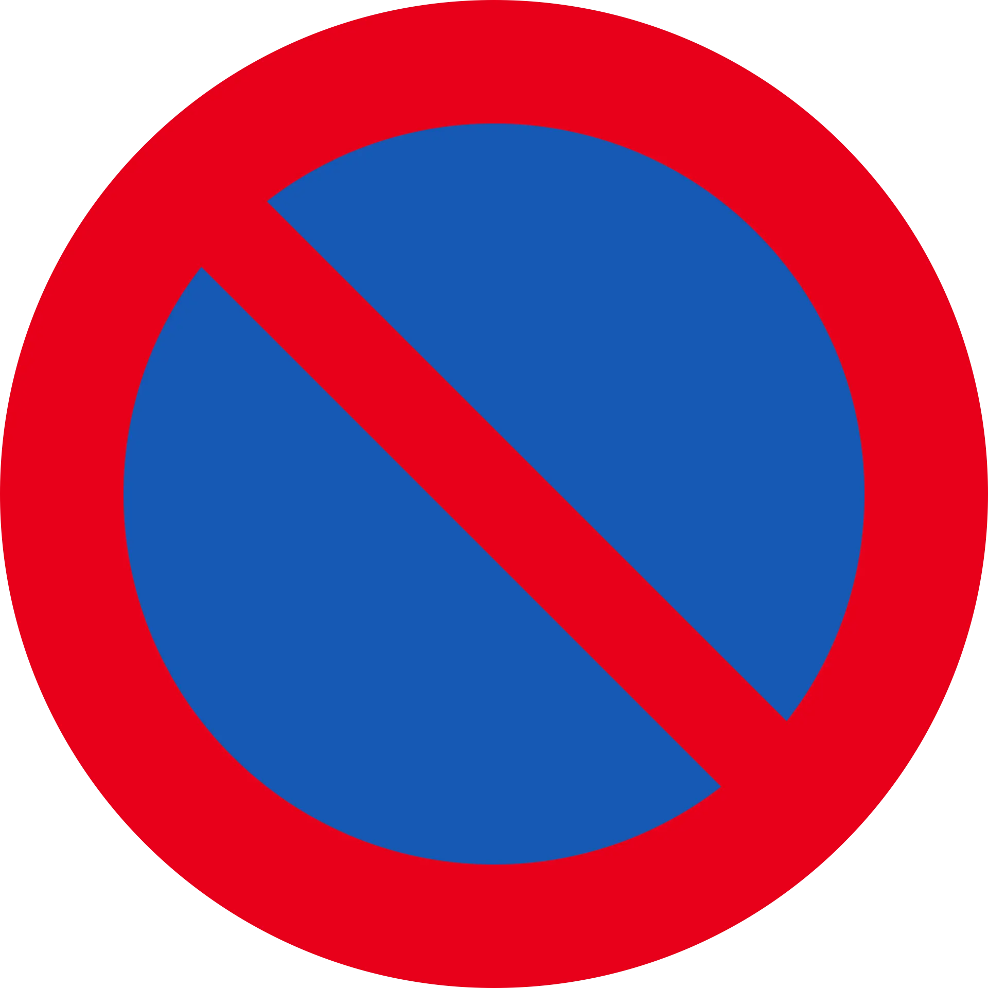 Austria no parking sign