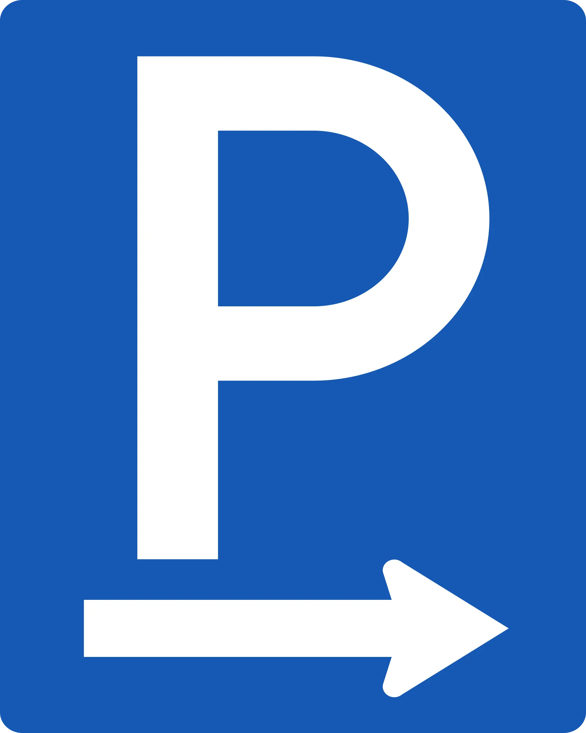 Austria parking lot sign