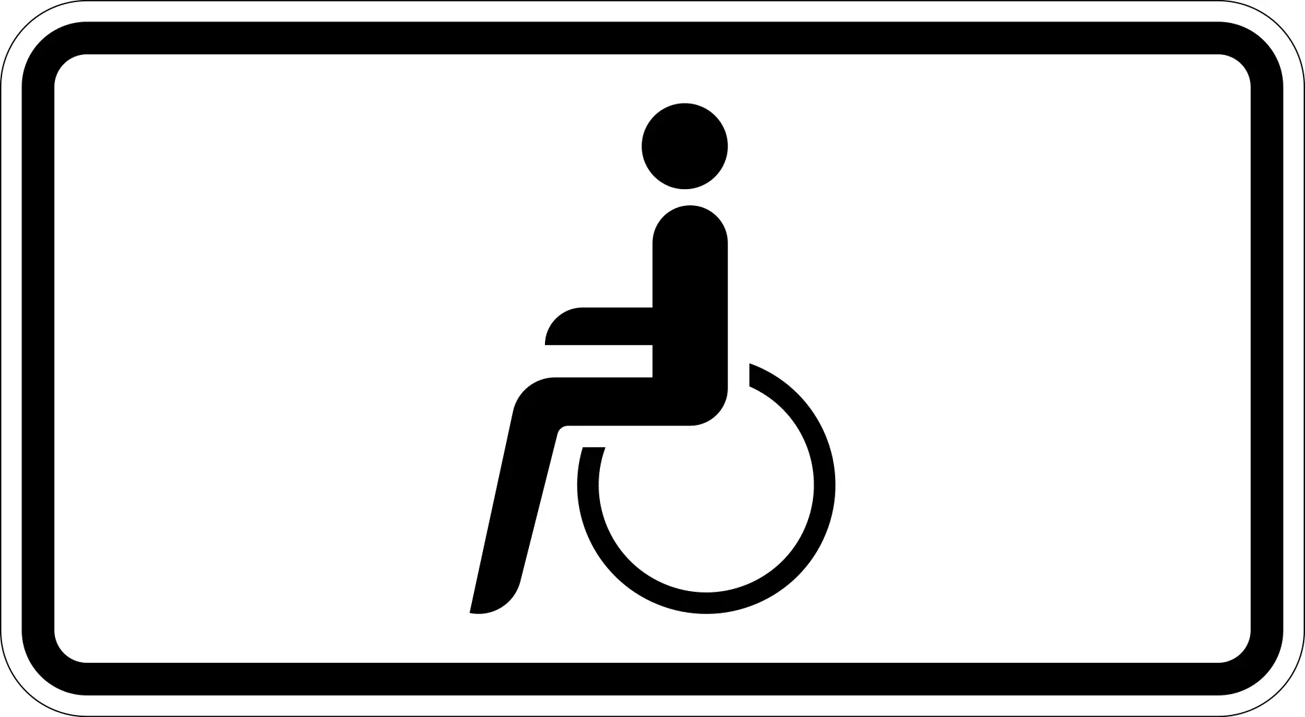 Disabled driver parking only