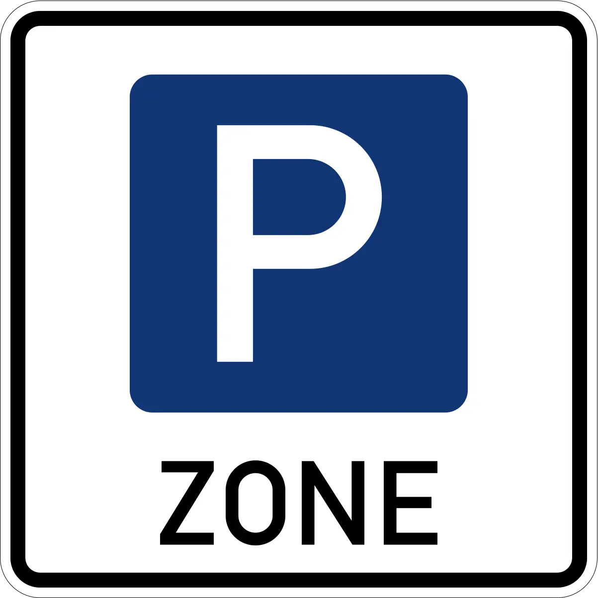 Start of parking management area