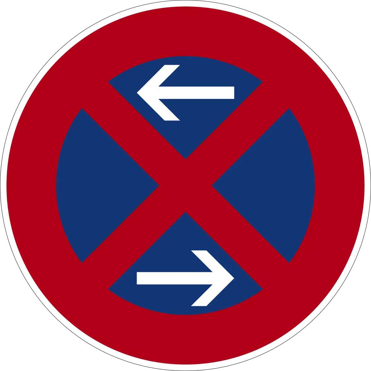 Continuation of no stopping zone