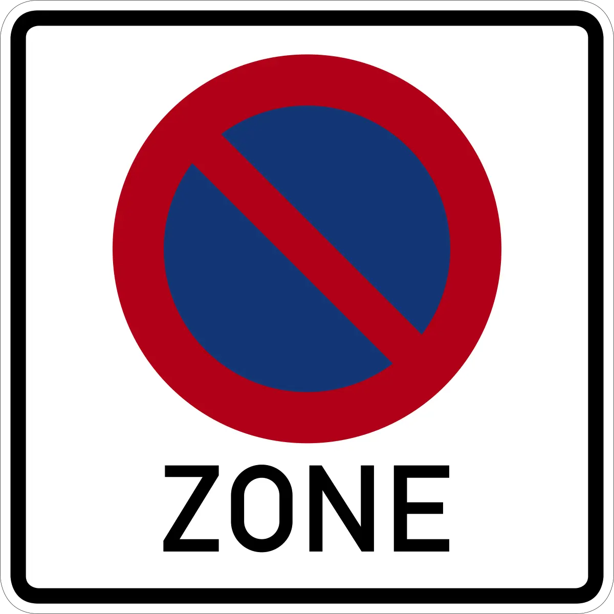Start of restricted parking zone