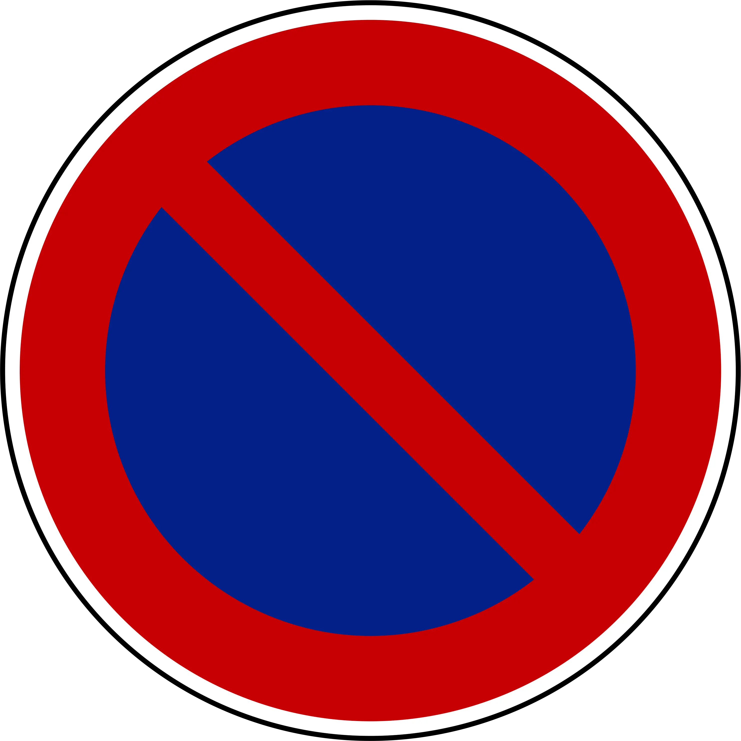 No parking sign