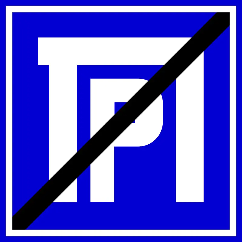 End of parking zone sign