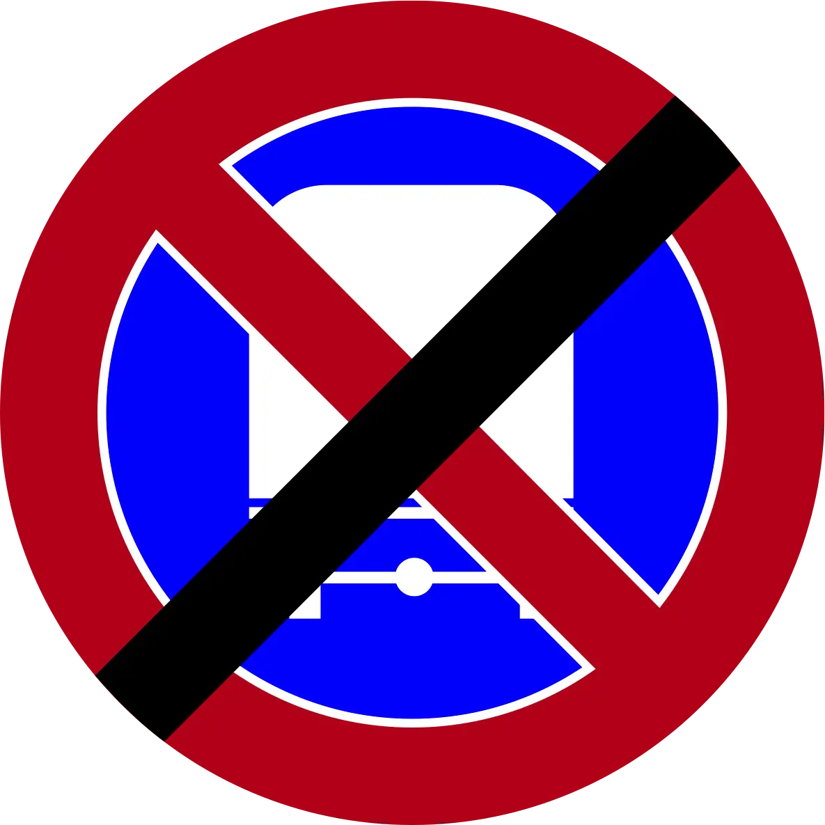 End parking for trucks over 10,000 kg prohibited