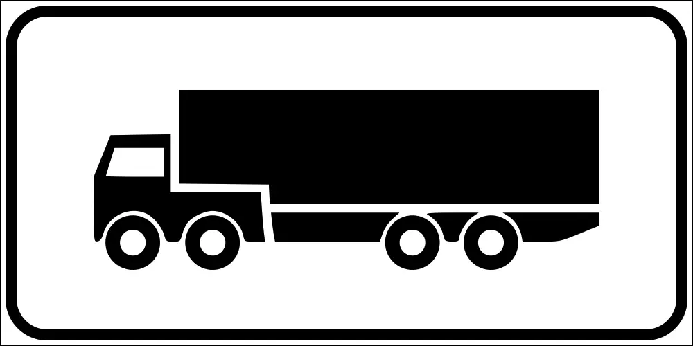 Applies to trucks only symbol
